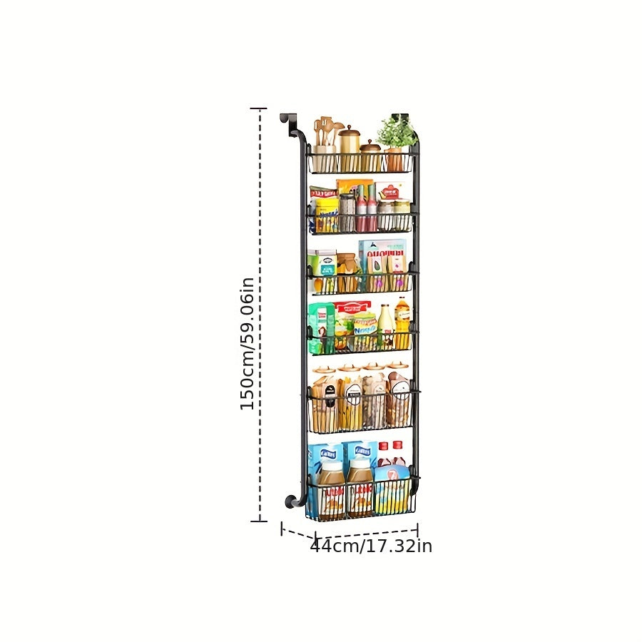 Over The Door Spice Rack Organizer - Kitchen Storage