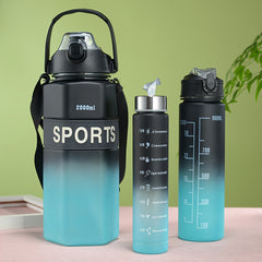 Gradient Sports Water Bottle Set for Outdoor Camping Fitness Cycling