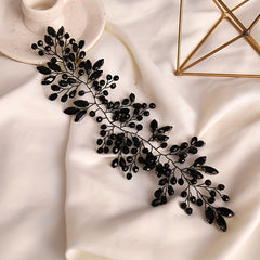Colorful Crystal Beads Head Piece Bridal Headband Wedding Hair Accessories