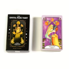 Crystal Magic Tarot with QRCode Pdf Guidebook Christmas Merry Tarot Card
