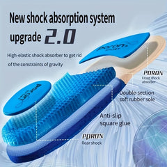 Silicone Sports Insoles Arch Support Breathable Cushion Shock Absorbing