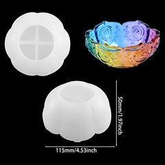 Resin Mold Lotus Bowl Mold Candle Holder Mold Flower Pot Mold