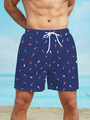 Cartoon Fish Pattern Swim Trunks Quick Dry Beach Shorts Men s Swimwear