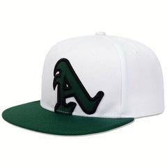 Gothic A Embroidery Snapback Hat Hip Hop Block Unisex Baseball Cap