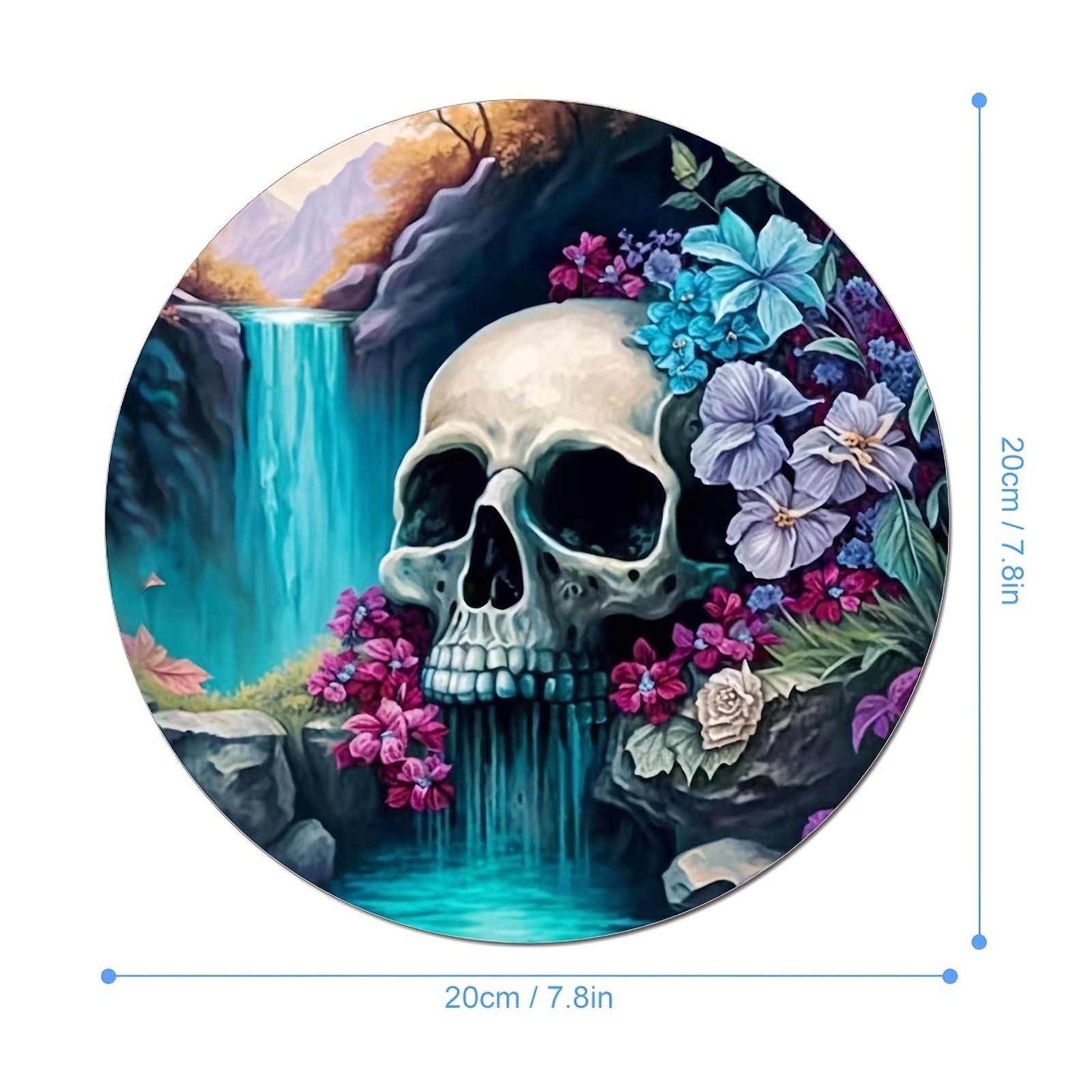 Leafy Skull Gaming Mouse Pad Waterproof and Comfortable
