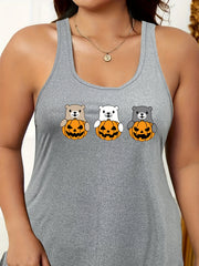 Halloween Bear & Pumpkin Print Nightdress