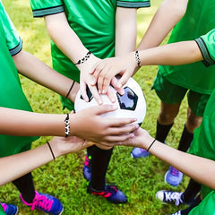 Sport Theme Charm Bracelets Football Soccer Beads Ball Bracelet