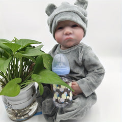 1pc 45 Gray Suit Dress Reborn Doll Birthday Gift Christmas Gift