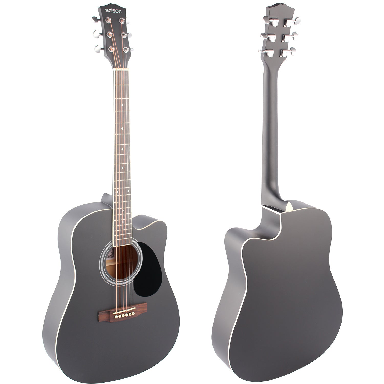 41 inch Basswood Acoustic Guitar Matte Paint Fully Enclosed Handle