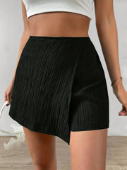 Elastic Waist Skorts Women's Casual Shorts