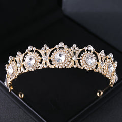 Baroque Crystal Rhinestone Crown Headdress