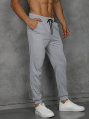 Men's Drawstring Sweatpants Casual Comfy Jogger Pants