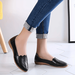 Women's Pointed Toe Slip On Flat Loafers Soft Sole Non Slip Shoes