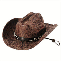 Durable Breathable Sunshade Cowboy Hat for Outdoor Activities