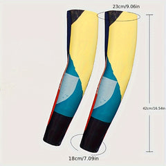 Men's UV Protection Arm Sleeves Printed Armguard
