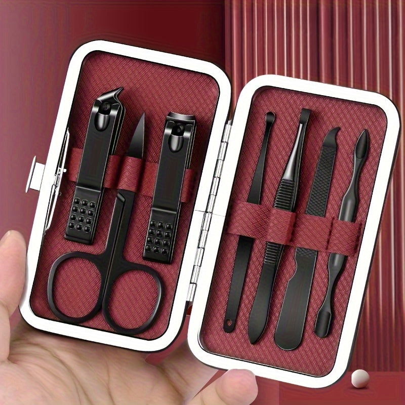 7pcs Painted Nail Clipper Set Stainless Steel Nail Clippers