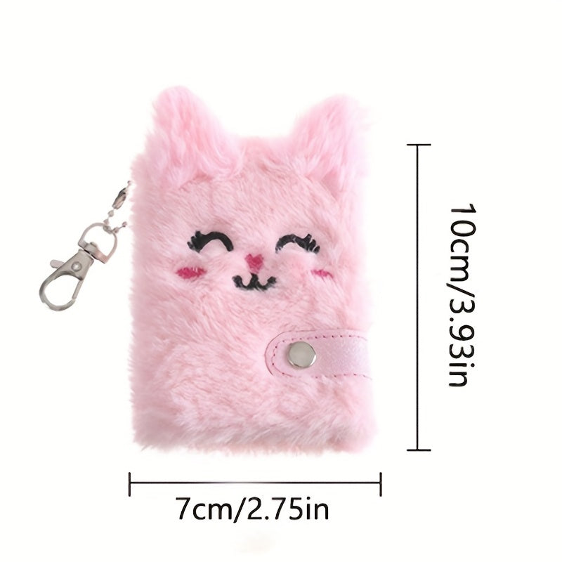 Cat Plush Notebook Cute Writing Book Holiday Gift
