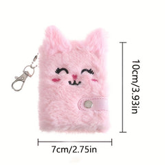 Cat Plush Notebook Cute Writing Book Holiday Gift