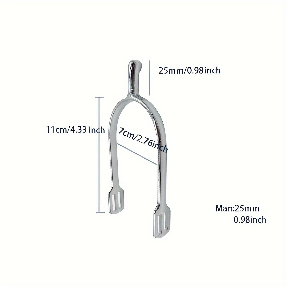 Zinc Alloy Spurs for Equestrian Men & Women
