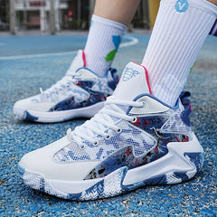 PLUS SIZE Men's Basketball Shoes Outdoor Athletic Training Anti Slip Sneakers