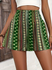 Floral Print High Waist Boho Shorts for Summer