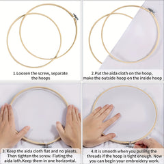 Embroidery Starter Kit Dogs Pattern DIY Cross Stitch for Adults with Hoops