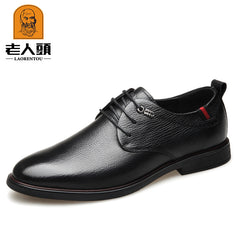 LAORENTOU Men's Leather Loafer Shoes Lightweight Slip On Dress Shoes