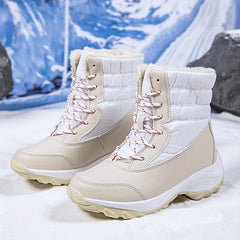 Women's Thick Fleece Lining Snow Boots Anti slip Outdoor Hiking Boots