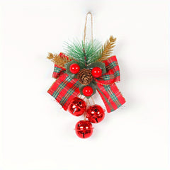 Christmas Bell Pendant Diy Mall Tree Ornament Bow Bell Decoration