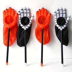 Halloween Candy Bag Skeleton Hand Large Capacity Begging Sugar Pouch