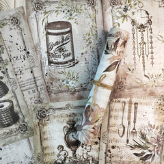 11pcs Vintage Old Stuff Scrapbook Papers For Junk Journal DIY Crafts