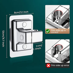 Adjustable Handheld Shower Wand Holder, No Drilling Wall Mount Bracket