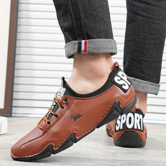 Men's Slip on Shoes With Shoelaces Comfy Non slip Walking Shoes