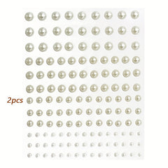 282pcs Pearl Stickers Facial Nail Art DIY Crafts