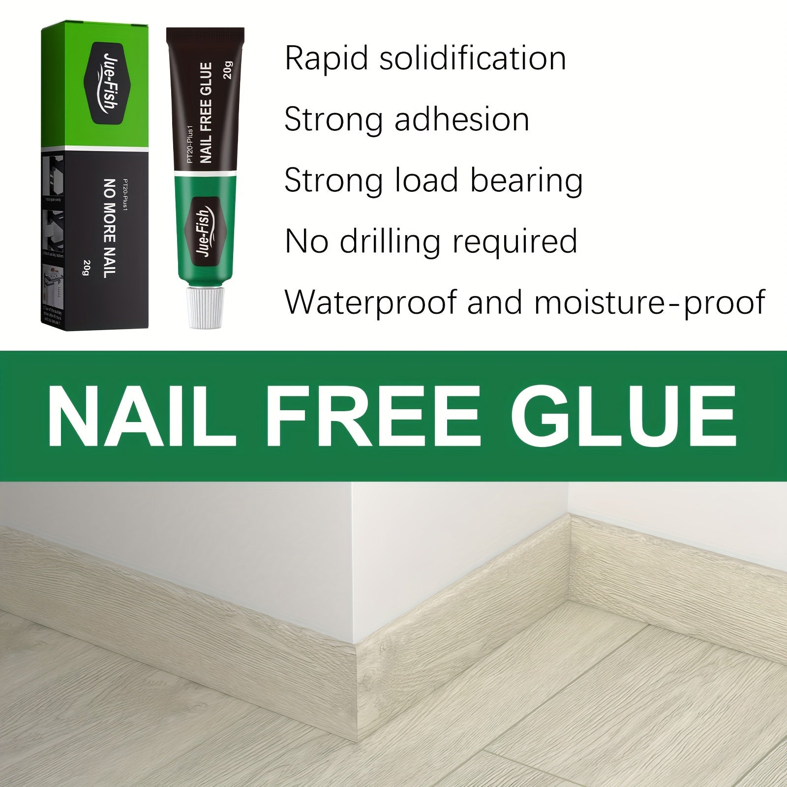 2pcs Nail Glue Adhesive Fast Drying Metal Plastic Sticker Glass Glue