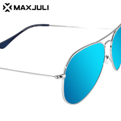 MAXJULI Polarized Aviator XL Sunglasses Metal Frame 8810