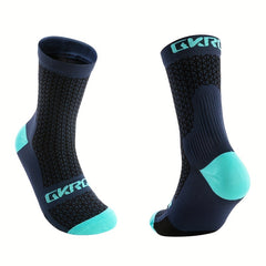 Breathable Sports Crew Socks for Men Quick Drying Sweat Absorbing