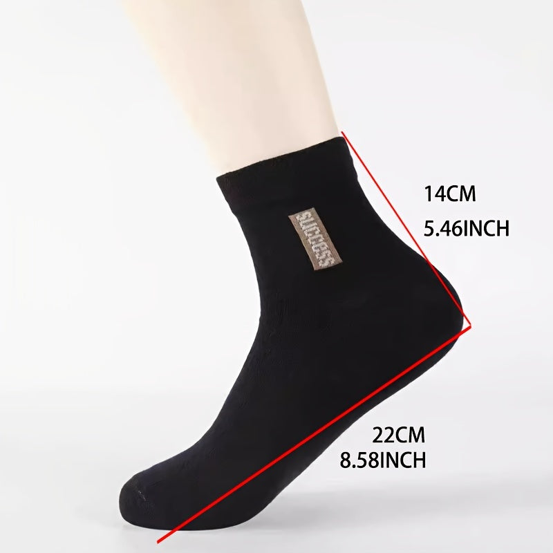 Men's Sports Socks Anti-odor Sweat-absorbing Mid-calf Low-cut Ankle Socks