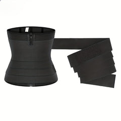 Women's Sweat Waist Trainer Tummy Control Body Shaper with Sweatband