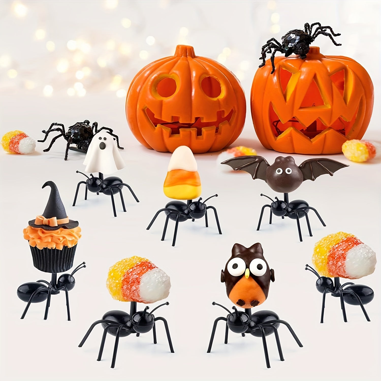 Ant Food Pick Dessert Fork Reusable Ant Food Pick Halloween Party Decor