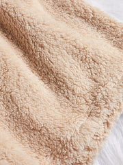 Soft Fuzzy Lounge Bottoms with Elastic Waistband Shorts
