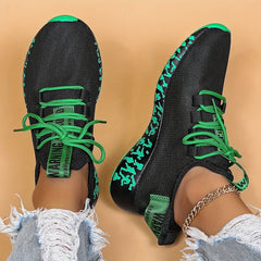 Women's Lightweight Lace Up Running Shoes Low Top Casual Sports Shoes