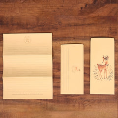 20pcs Vintage Stationery Set: 10 Sheets Letter Paper, 10 Envelopes, Flowers