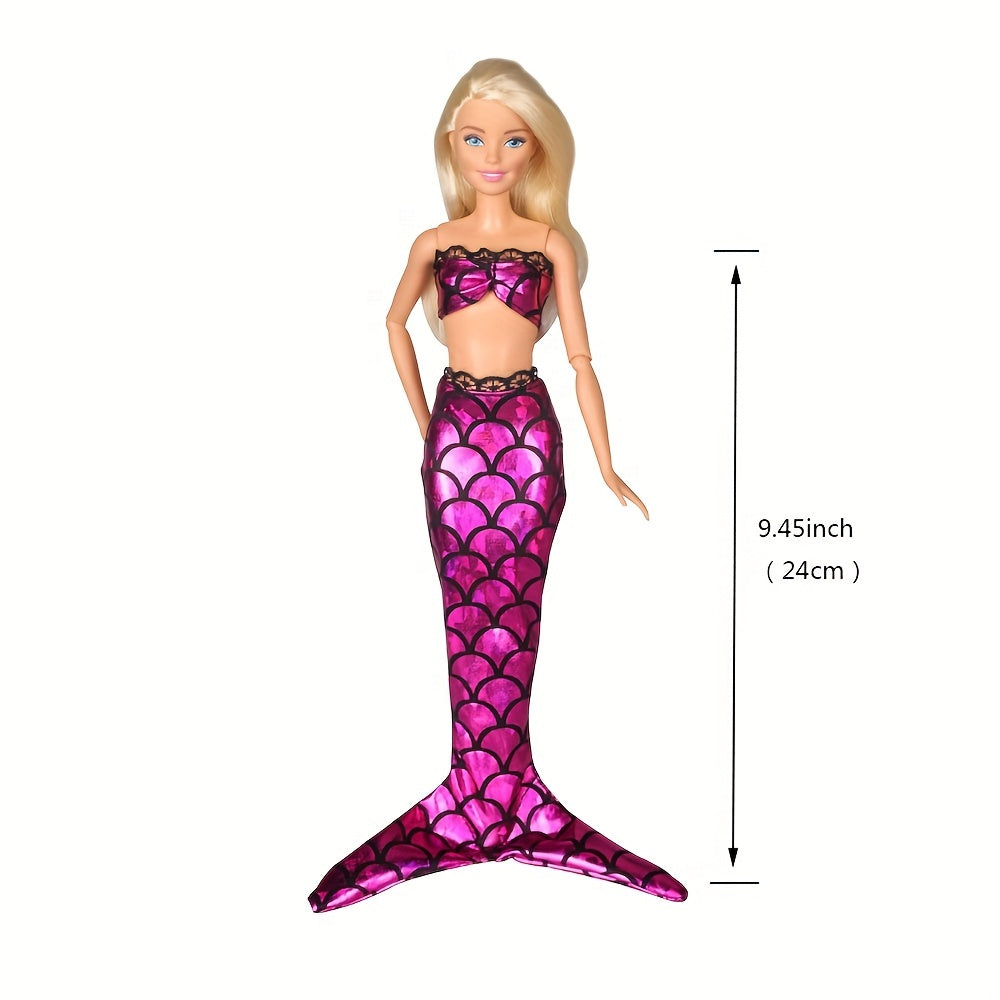 3 Mermaid Swimsuits for 29-21 cm Dolls