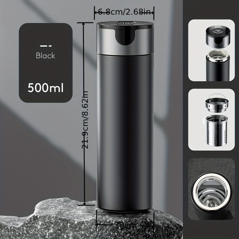 Vacuum Cup With Temperature Display Insulated Water Bottles Travel Thermal Cups