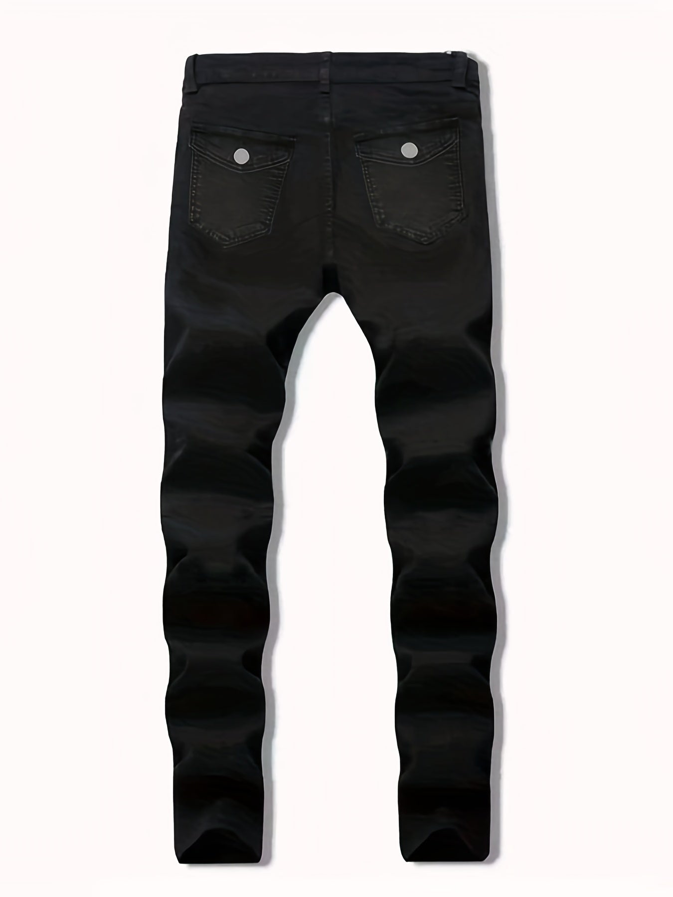 Men's Stretch Denim Cargo Jeans Casual Street Style Pants