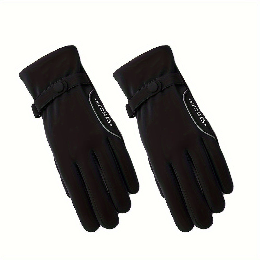 Winter Outdoor Gloves Windproof Waterproof With Adjustable Buckle
