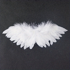 DIY Mini Feather Angel Wing for BJD Doll Clothes 1/6 1/4 1/3 Newborn Props