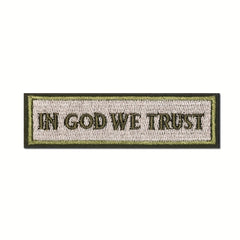 God We Trust Embroidered Patch Outdoor Decoration
