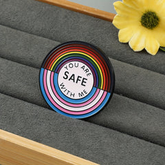 2pcs Rainbow Brooch Enamel Pin Metal Badge Girls Women